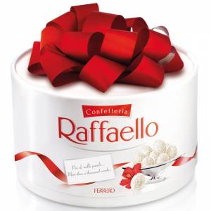 Круглая коробка конфет Рафаэлло R899